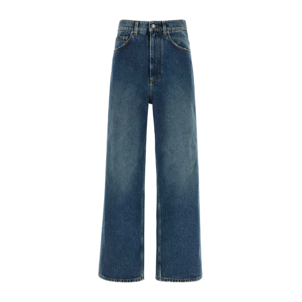 Dolce & Gabbana Blue Wide Jeans, Female, Xs, Pantalone 5 Tasche
