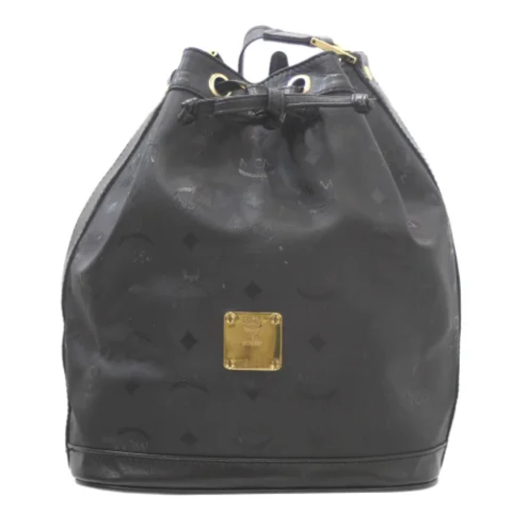 MCM Pre-owned Fabric shoulder-bags Black Dames