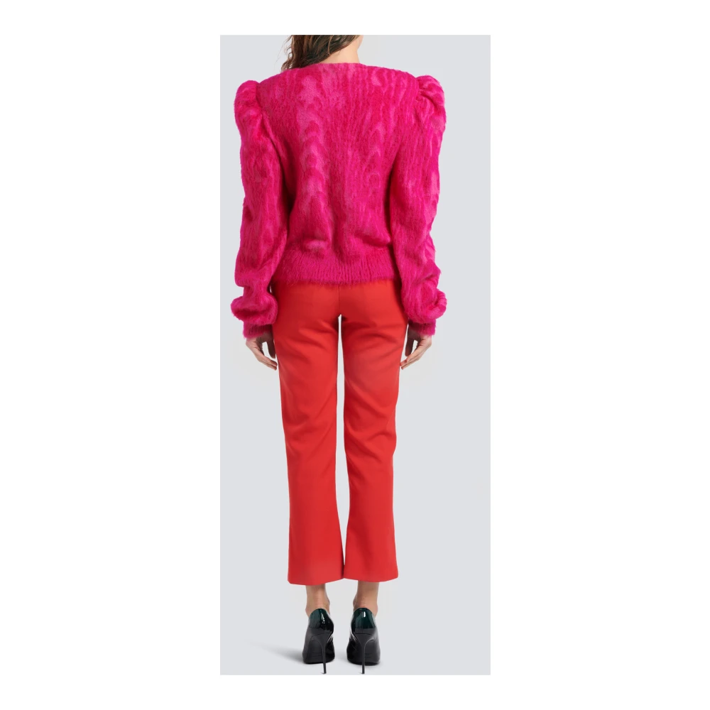 Balmain Grain de poudre broek Red Dames