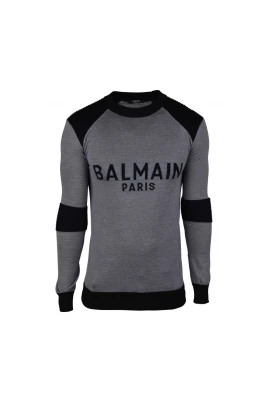 Shoulder Ribbed Knit Sweater