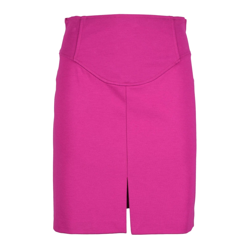 Pinko Elegante Viscose Blend Stretch Jurk Pink Dames