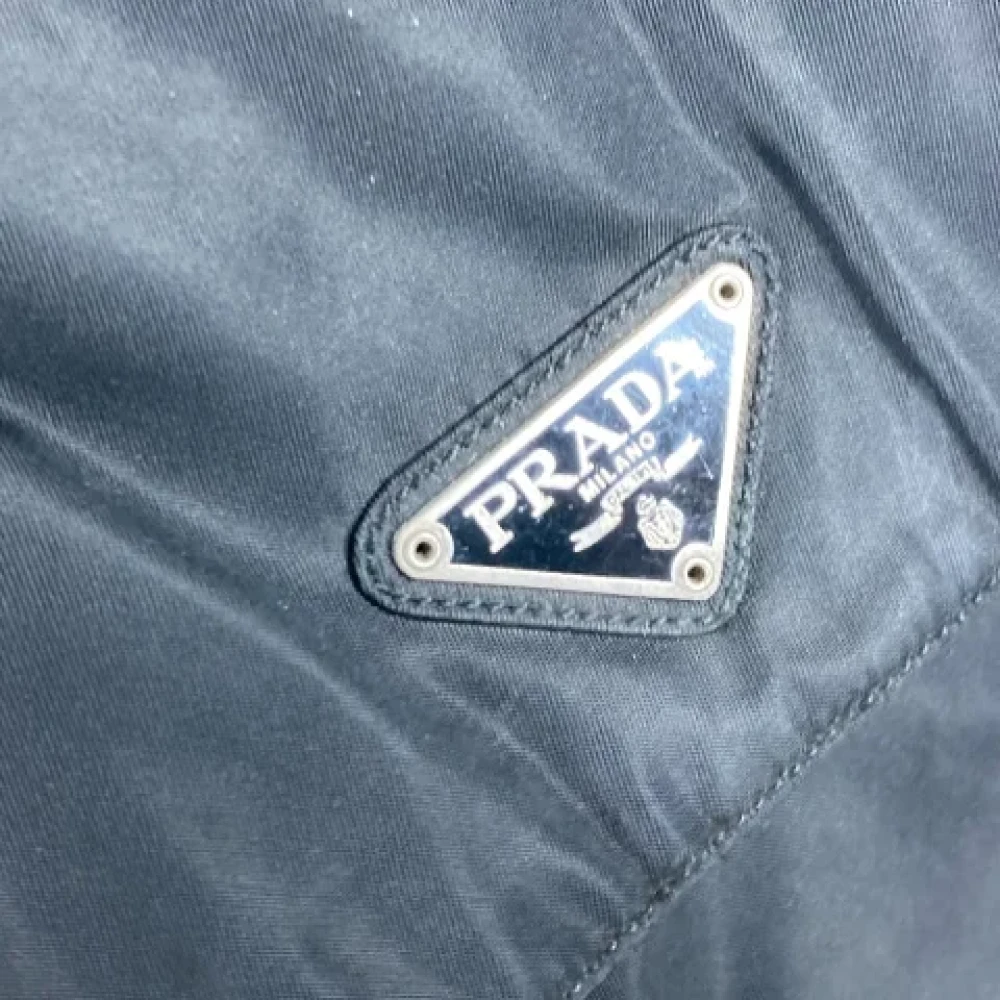 Prada Vintage Pre-owned Fabric backpacks Black Dames