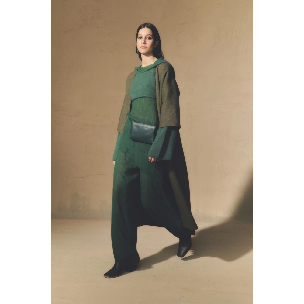 Cortana Groene omkeerbare oversized jas Green Dames