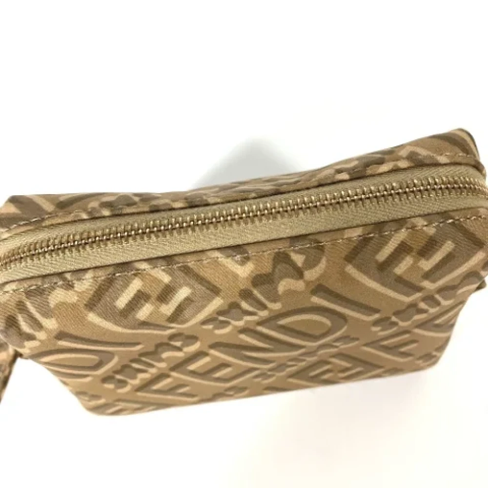 Fendi Vintage Pre-owned Nylon fendi-bags Beige Dames