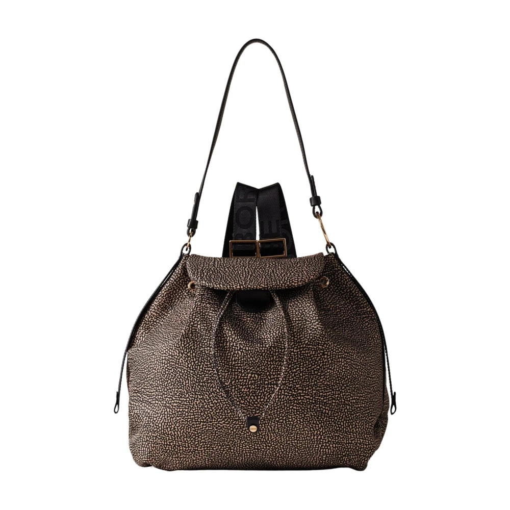 Borbonese Natuurlijk zwarte rugzak X11 stijl Brown Dames