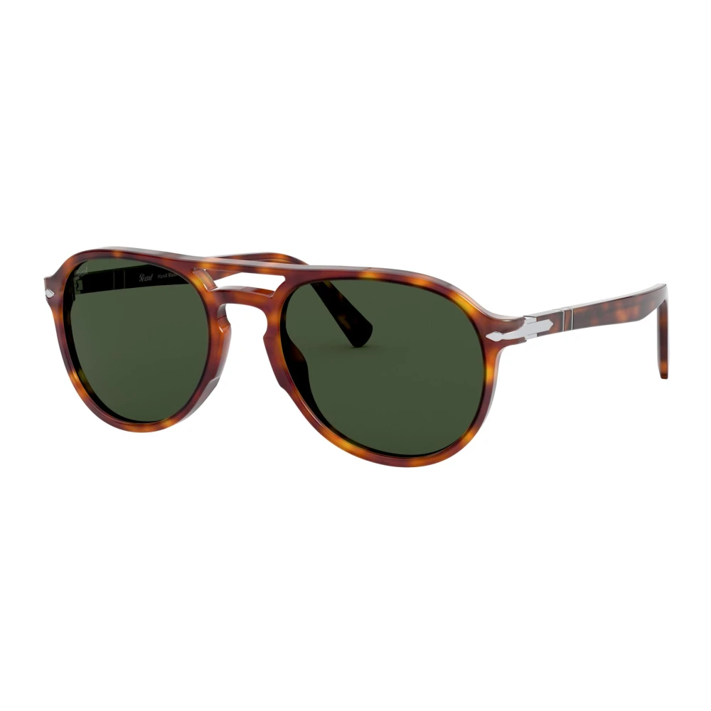 Persol Unisex Brown Havana Green Sunglasses Officina Po 3235S - Sunglasses - 55 Mm - Accessories