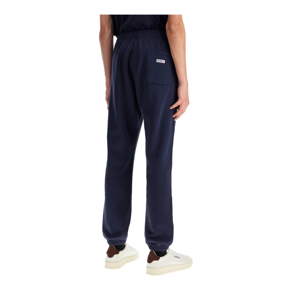 Autry Vintage Gewassen Fleece Joggers Blue Heren
