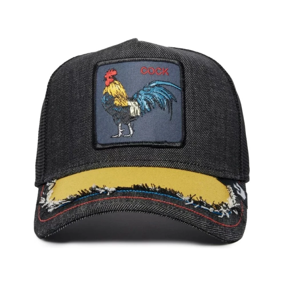 Goorin Bros Zwarte Zijden Truckerpet Black Heren
