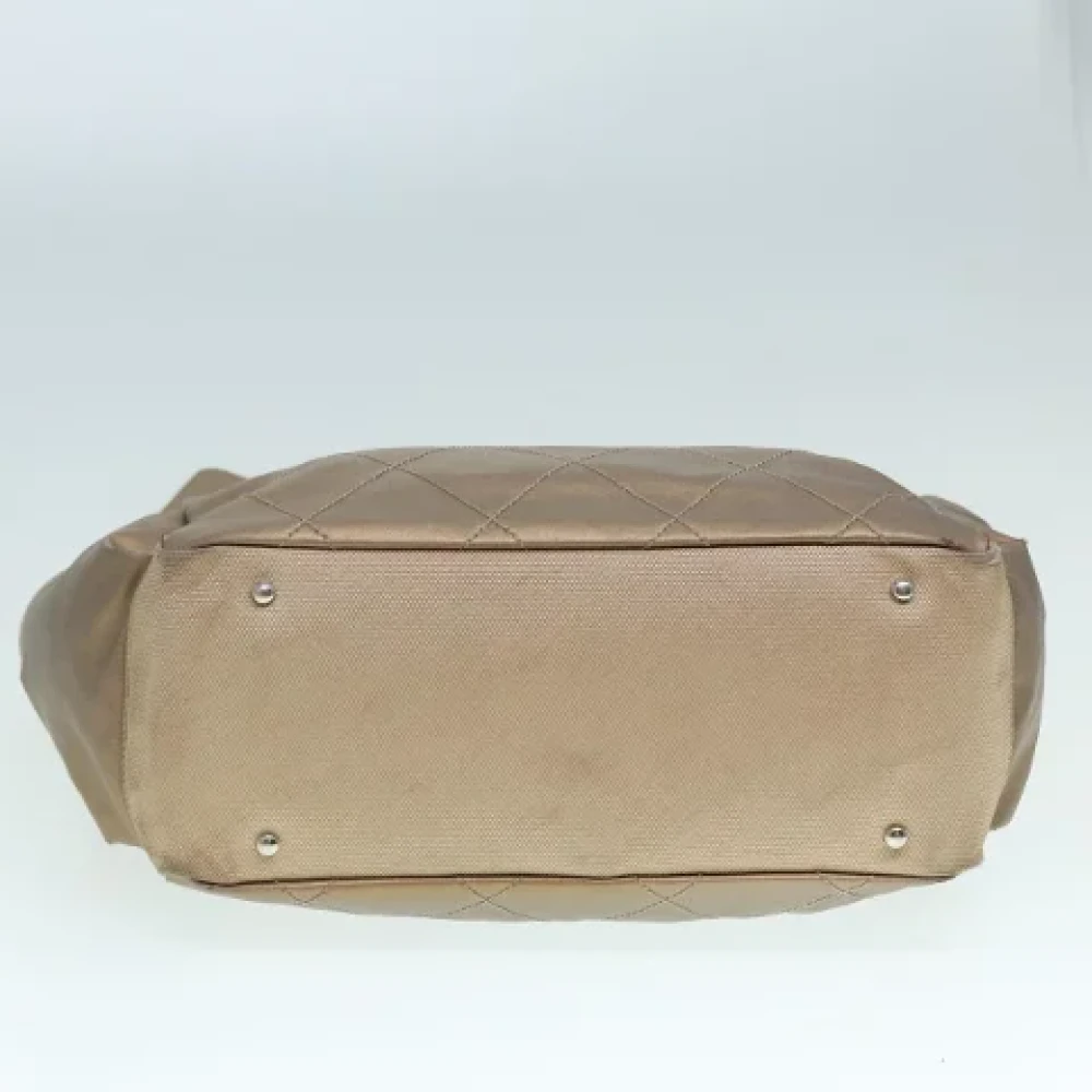 Chanel Vintage Pre-owned Canvas chanel-bags Yellow Dames