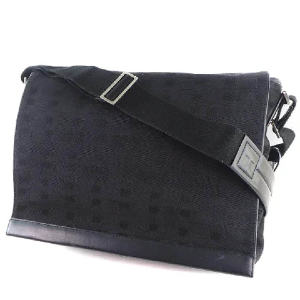 Bally Pre-owned Canvas shoulder-bags Black Heren