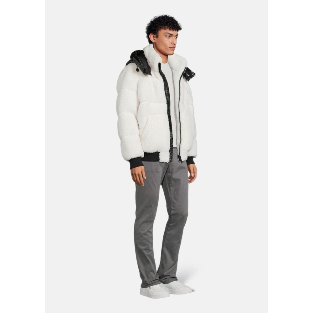Moose Knuckles Sherpa Bomberjack Morningside Purple Store White Heren