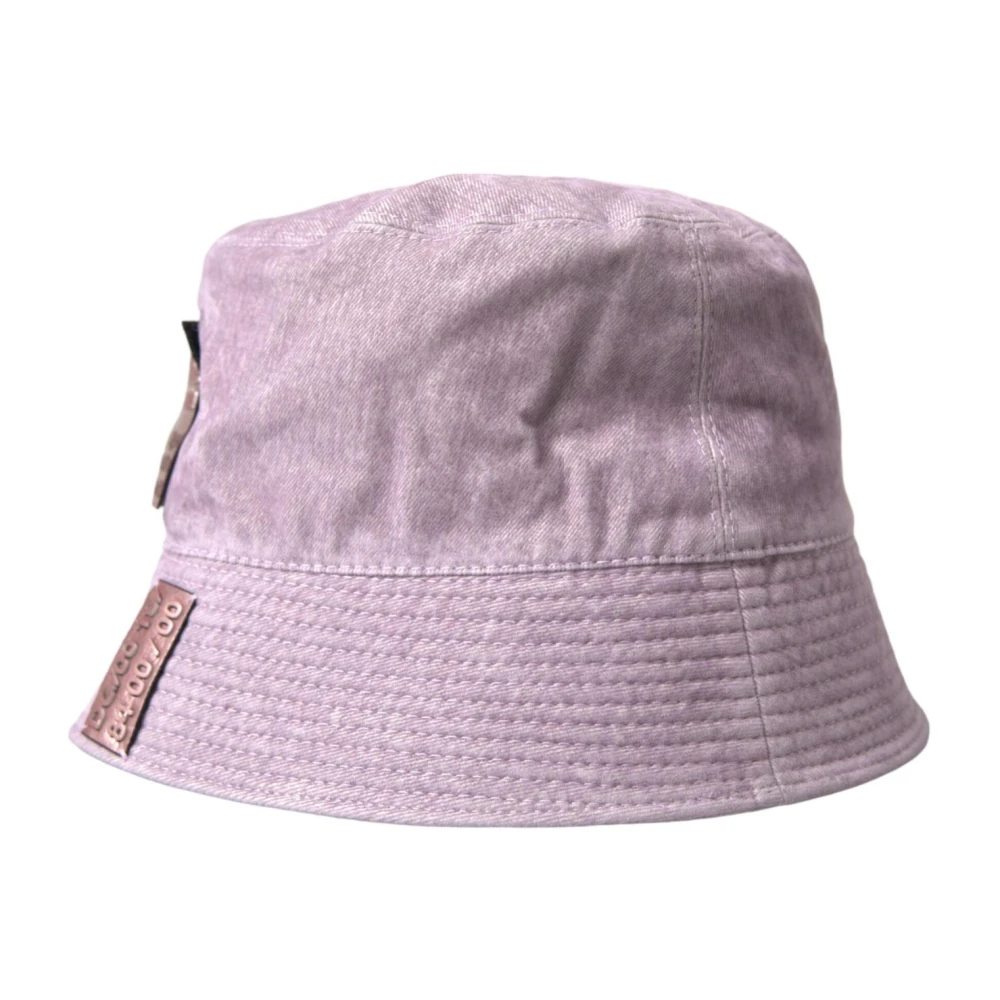 Dolce & Gabbana Lichtbruine Nylon Canvas Bucket Hat Brown Heren