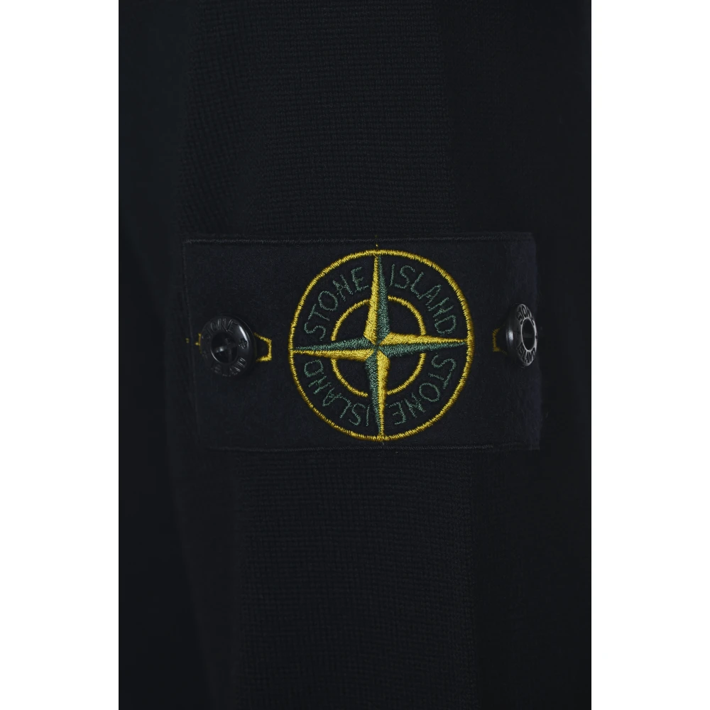 Stone Island Zwarte Sweaters Maglia RWS Black Heren