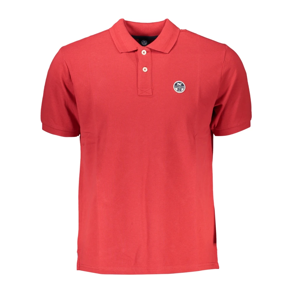 North Sails Rode Polo Met Korte Mouwen Red Heren