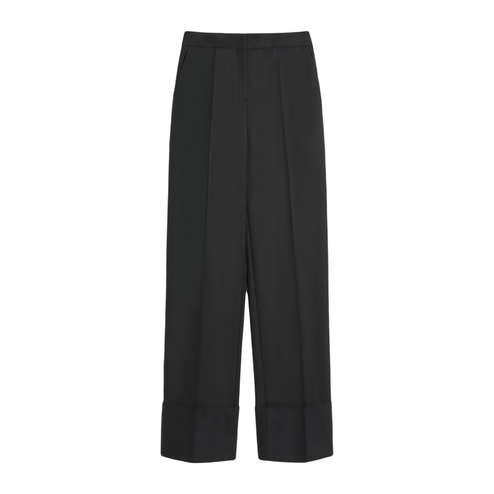Valentino Zwarte rechte broek Black Dames