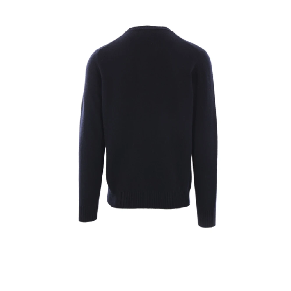 Roberto Collina Blauwe Wol Kasjmier Trui Blue Heren
