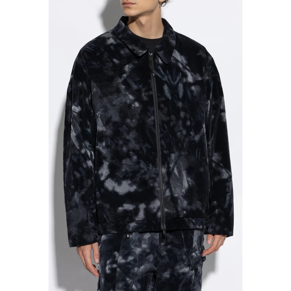 Y-3 Jas met fluwelen afwerking Black Heren
