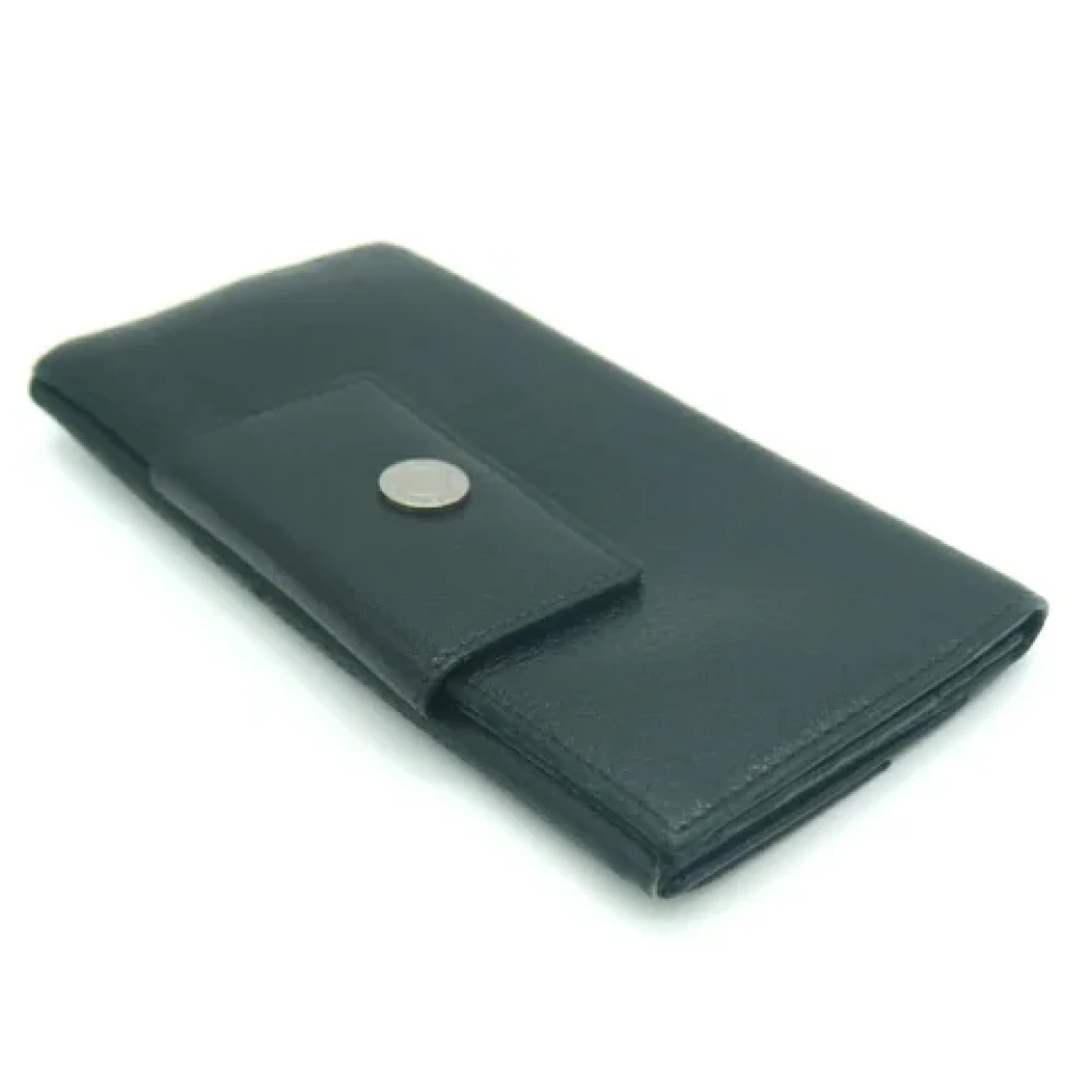 Bvlgari Vintage Pre-owned Leather wallets Green Dames