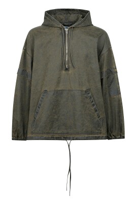 veste-a-capuche-en-coton-avec-patch-en-cuir