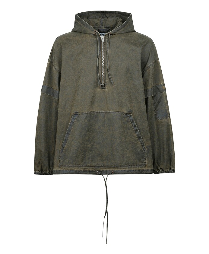 veste-a-capuche-en-coton-avec-patch-en-cuir