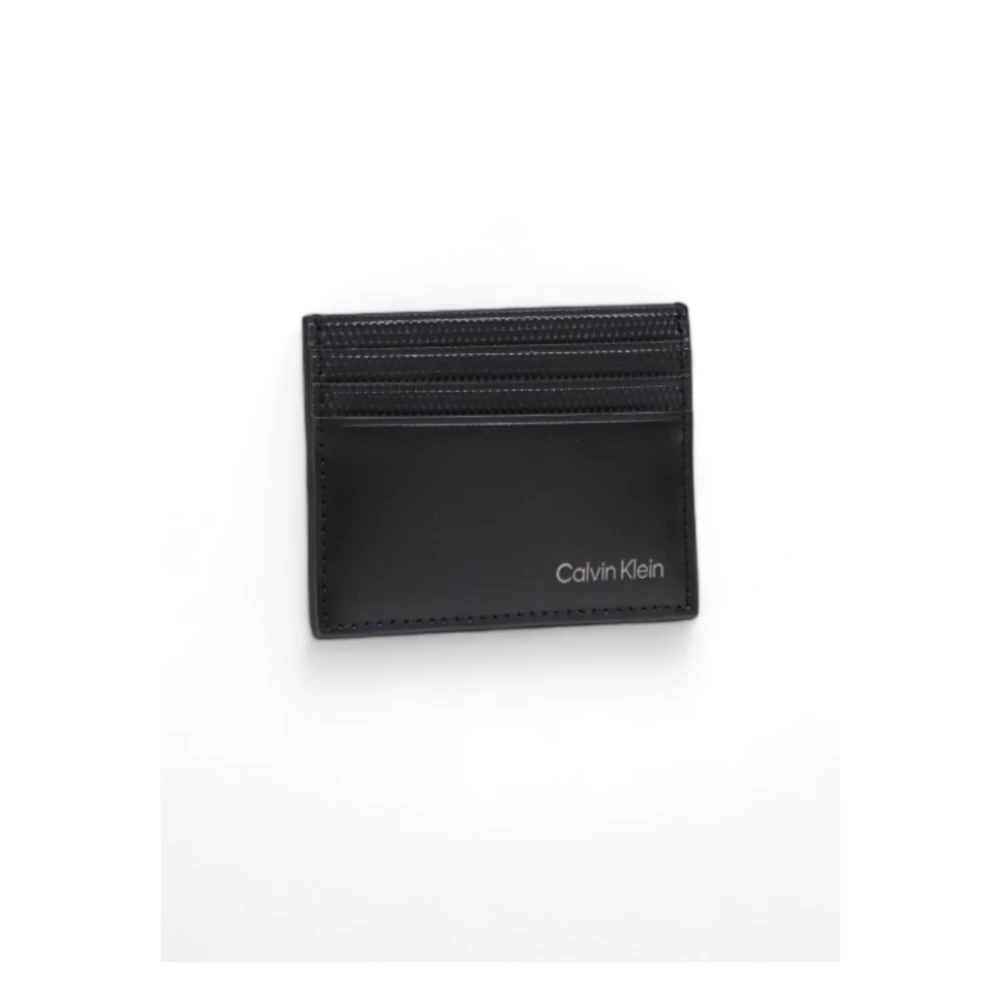 Calvin Klein Herren Portemonnee Herfst Winter Collectie Leer Black Heren