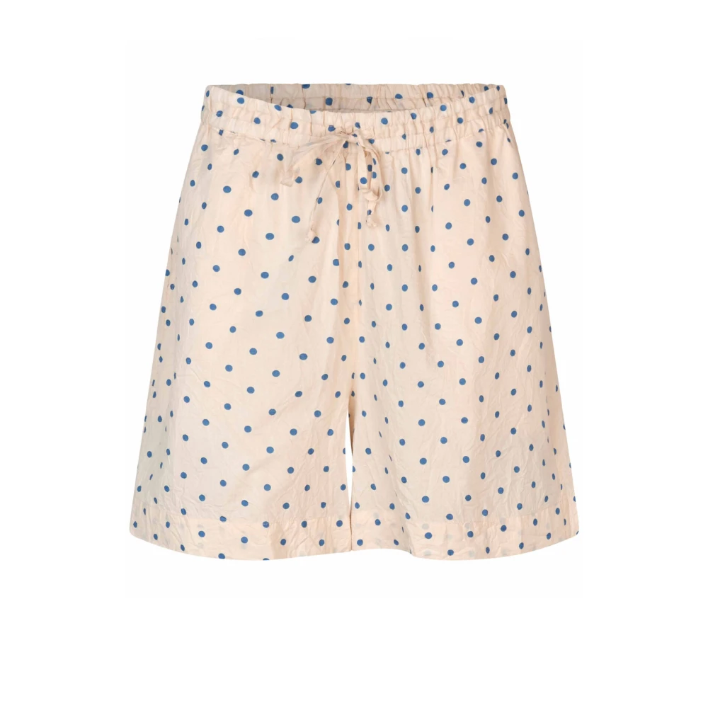 Masai Blauwe gestippelde shorts en knickers Beige Dames