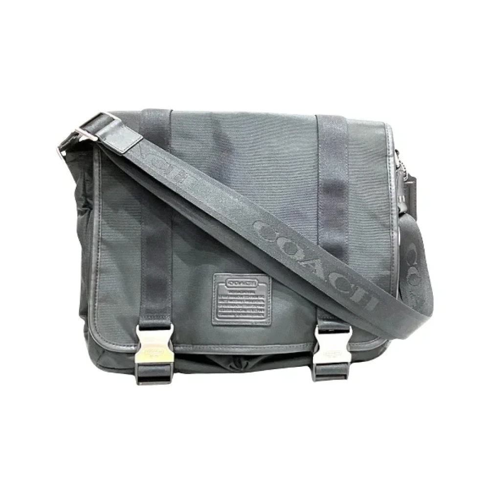 Coach Pre-owned Fabric shoulder-bags Gray Dames