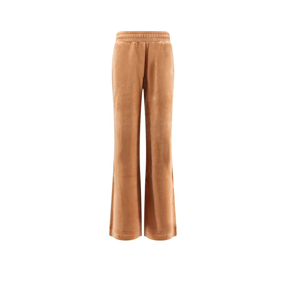 Chloé Brown Wide Trousers, Female, L, Drawstring-Fastening Track Trousers