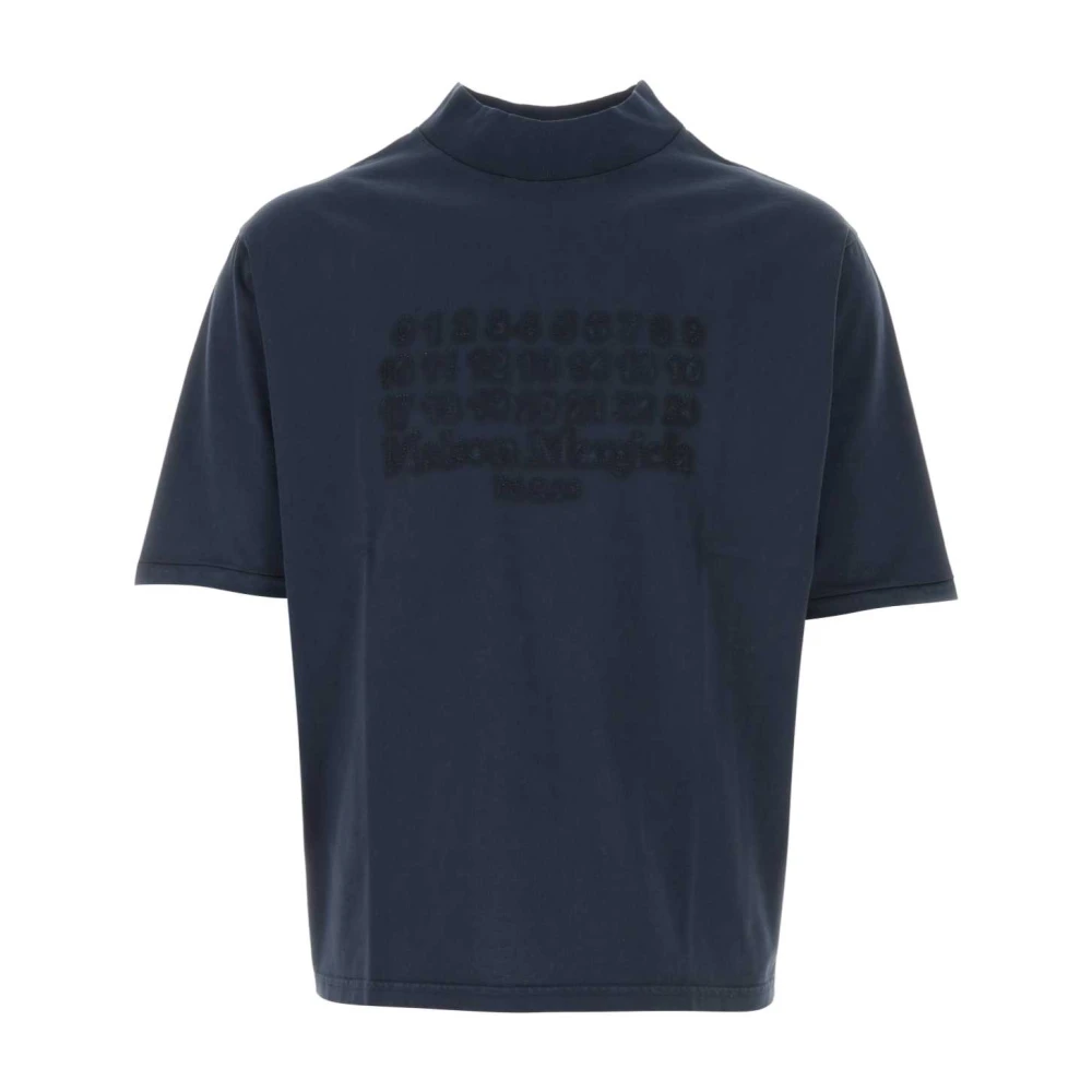 Maison Margiela Klassieke Katoenen T-shirt Blue Heren