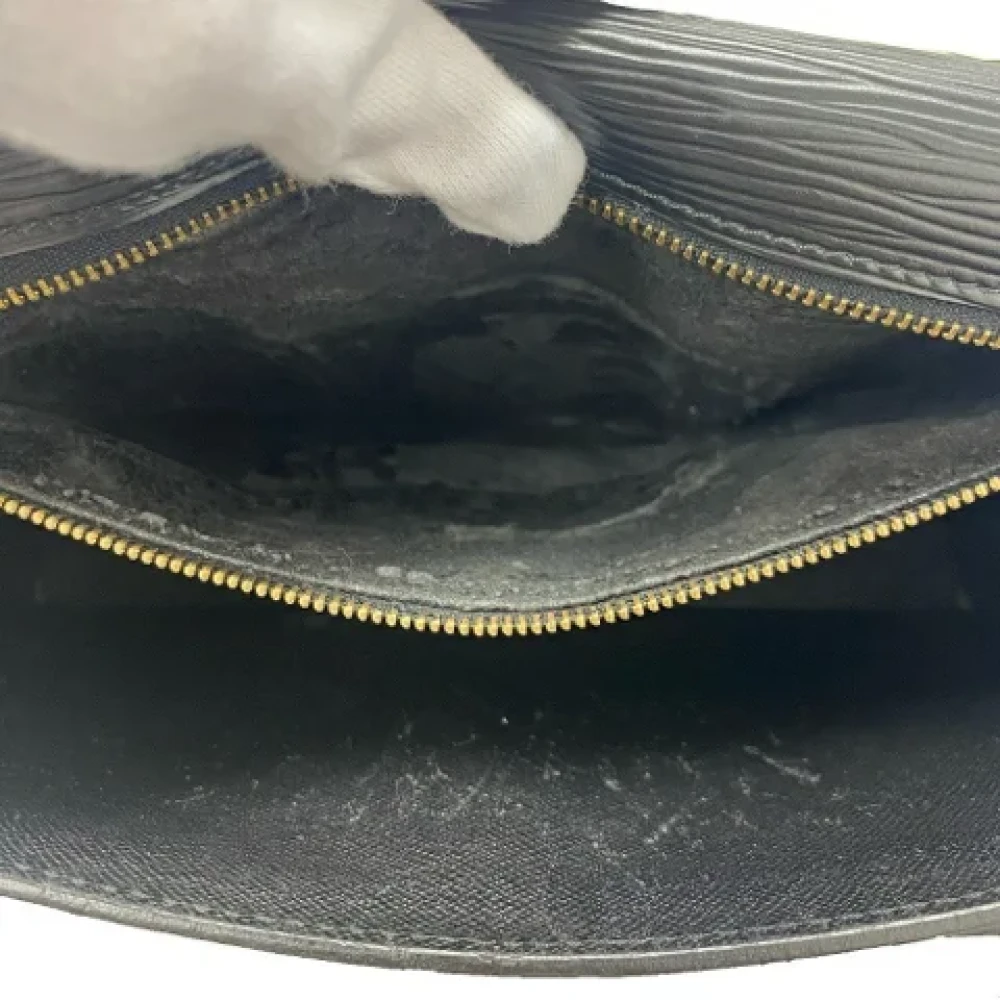 Louis Vuitton Vintage Pre-owned Leather clutches Black Dames