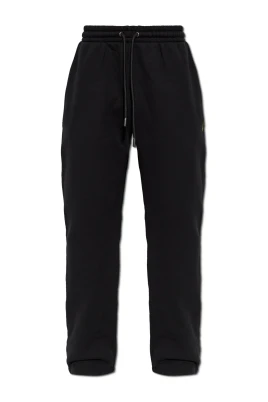 Sweatpants med färgglatt tryckt logotyp