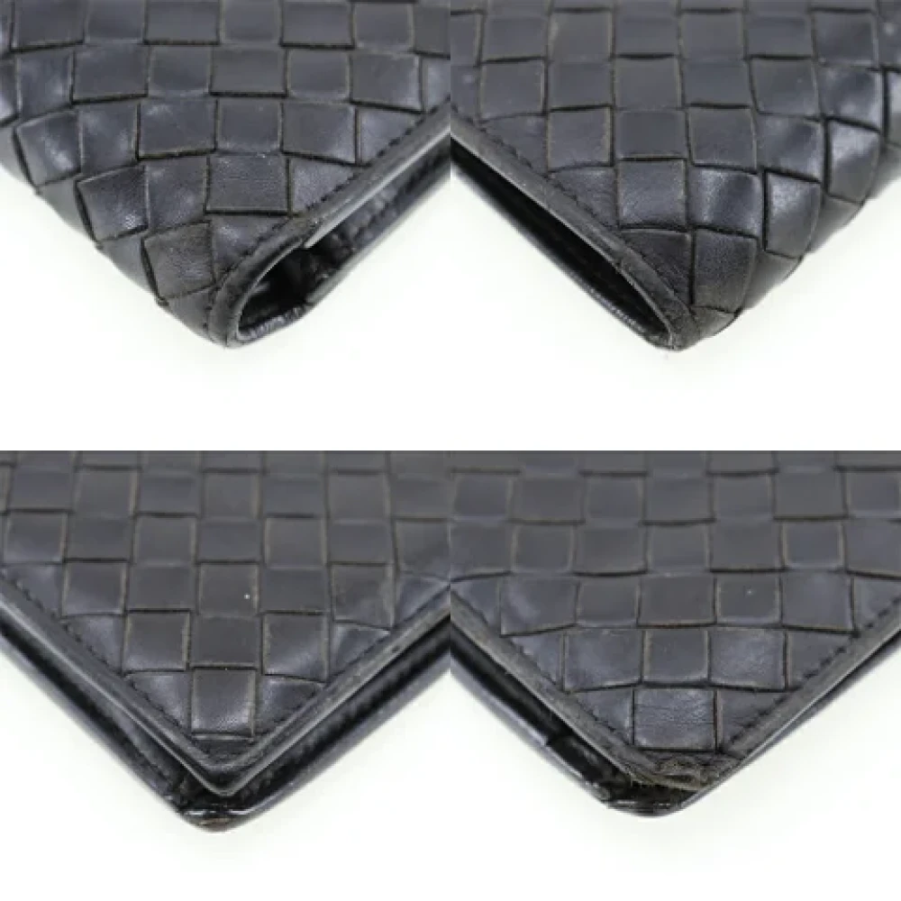 Bottega Veneta Vintage Pre-owned Leather wallets Black Heren