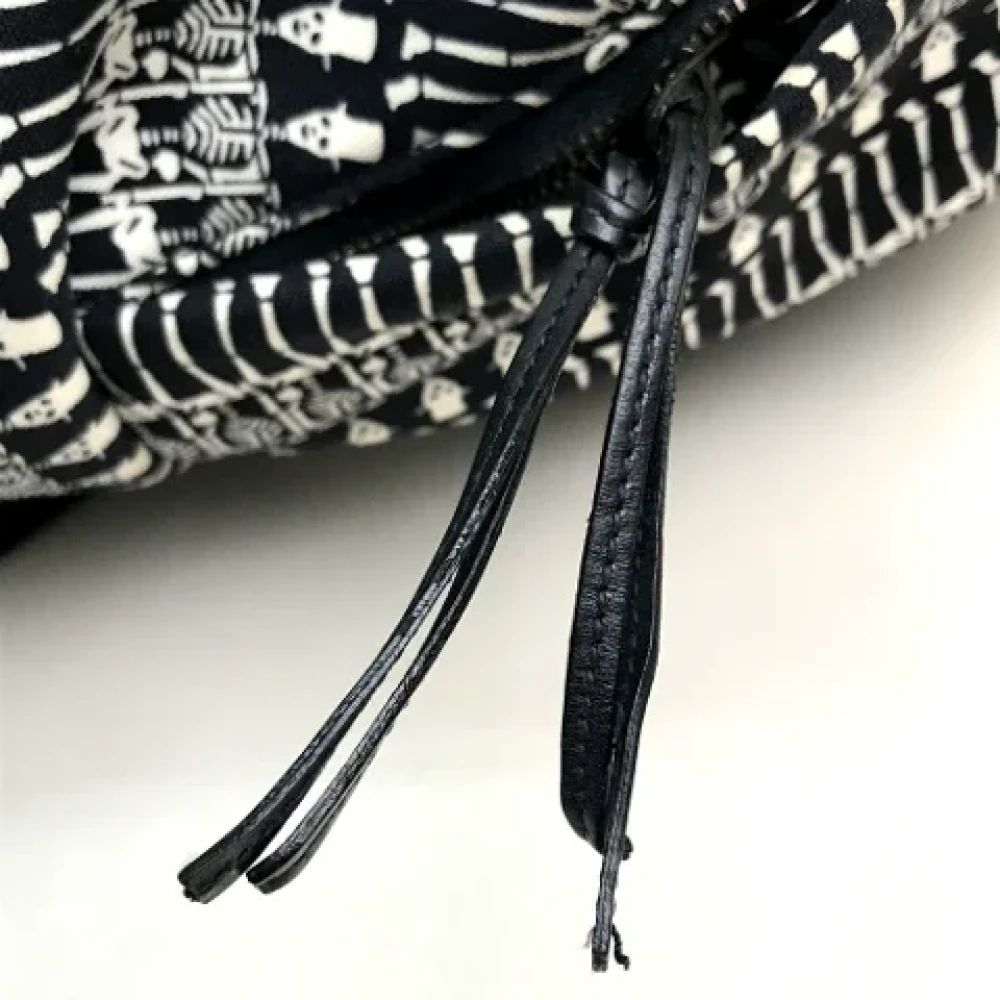 Yves Saint Laurent Vintage Pre-owned Fabric backpacks Black Dames