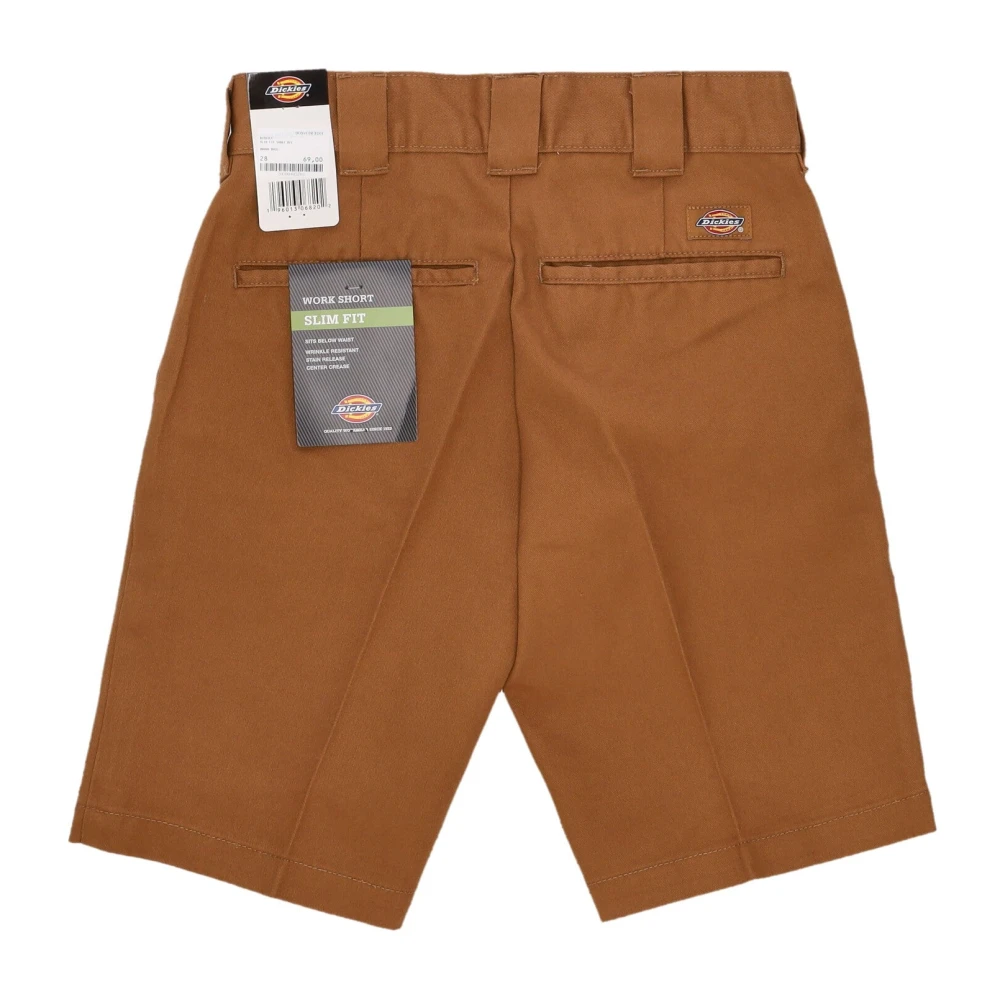 Dickies Gestructureerde Stof Heren Shorts Bruin Brown Heren