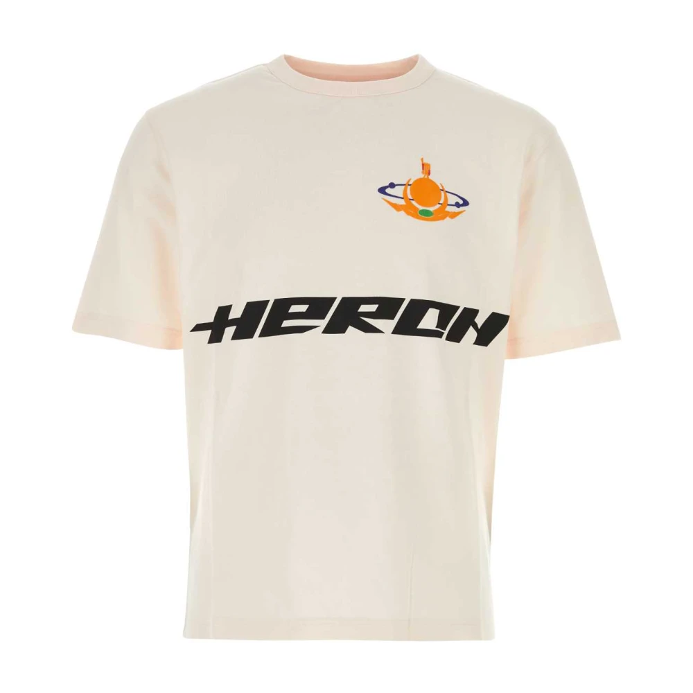 Heron Preston Pastelroze Katoenen T-shirt Pink Heren