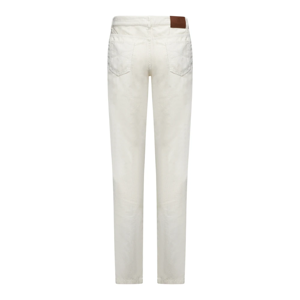 BRUNELLO CUCINELLI Katoenen corduroy Italiaanse-fit broek Beige Heren