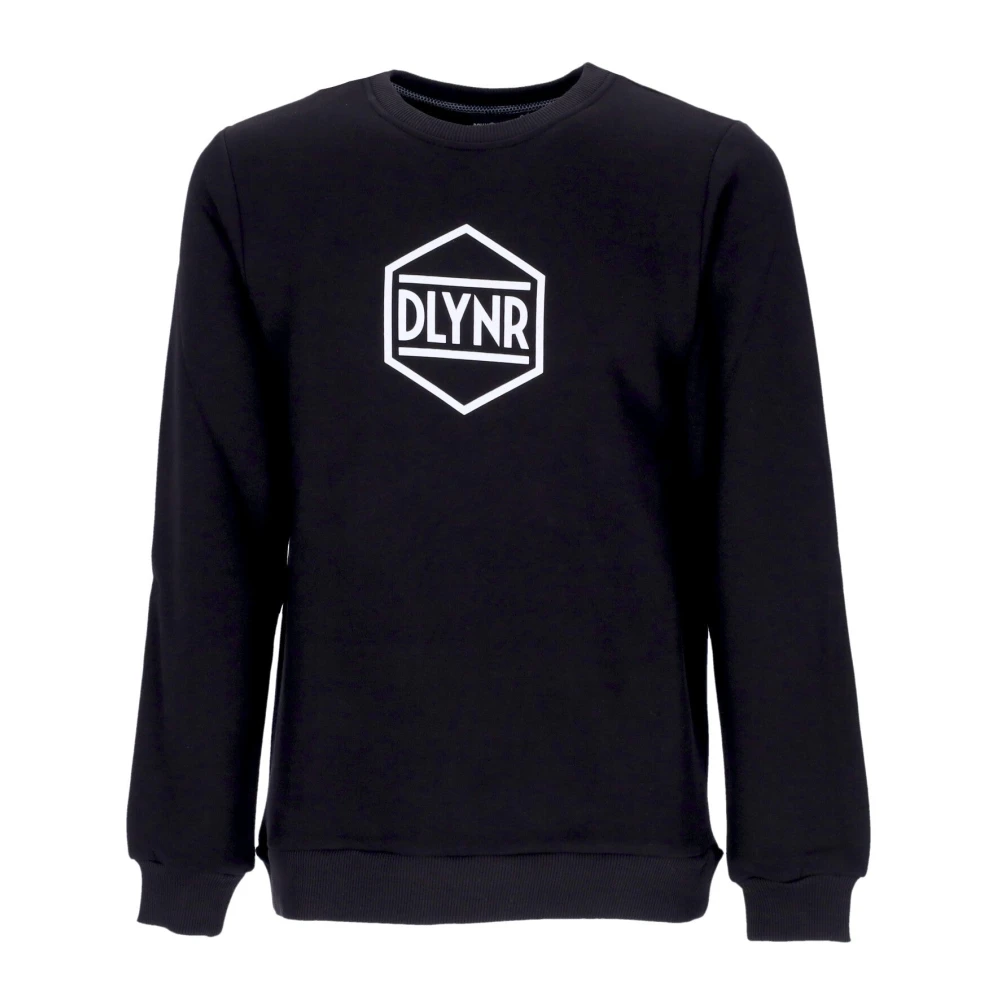 Dolly Noire Zwart Logo Crewneck Sweatshirt Lange Mouw Black Heren