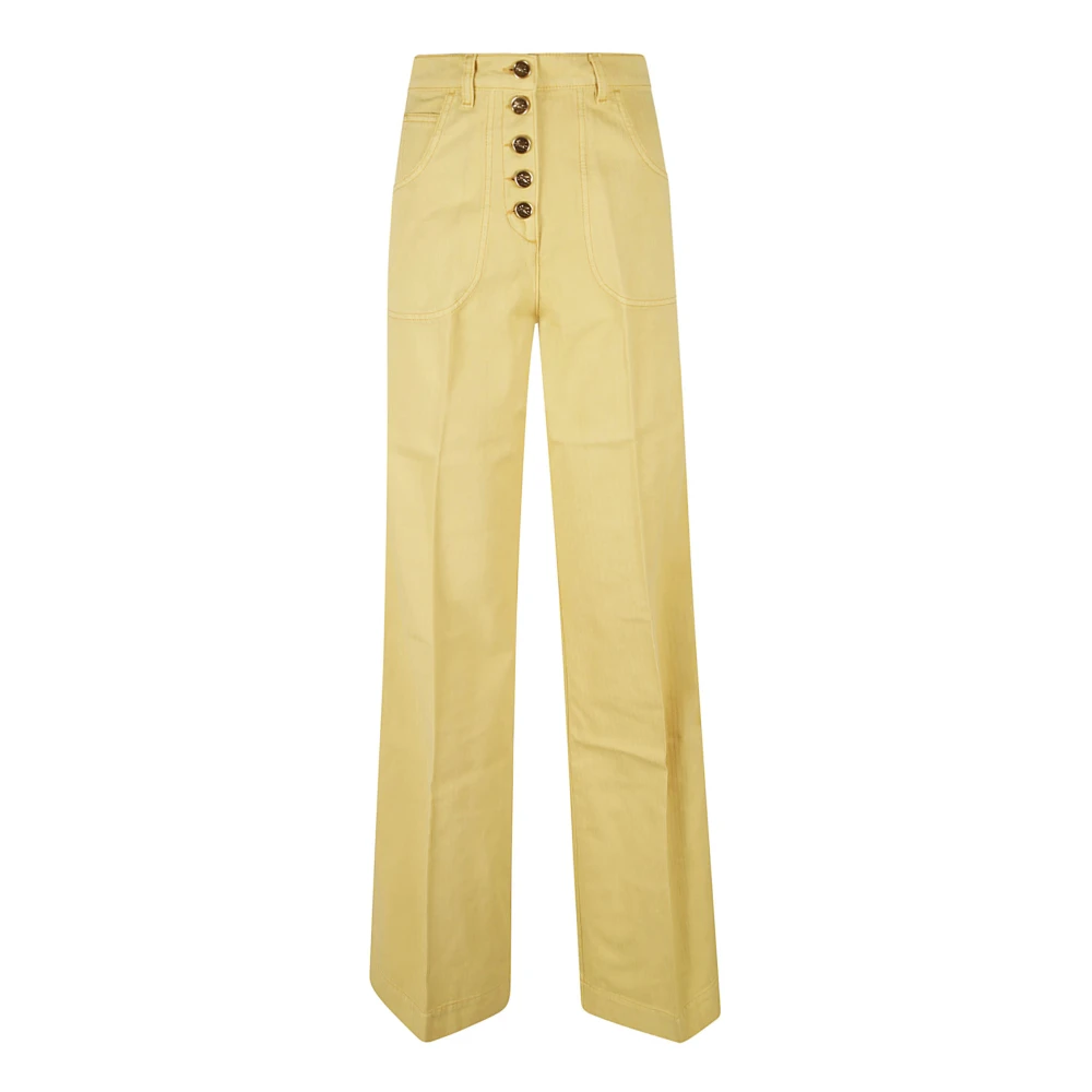 ETRO Gele Denim Jeans Donker Graan Yellow Dames