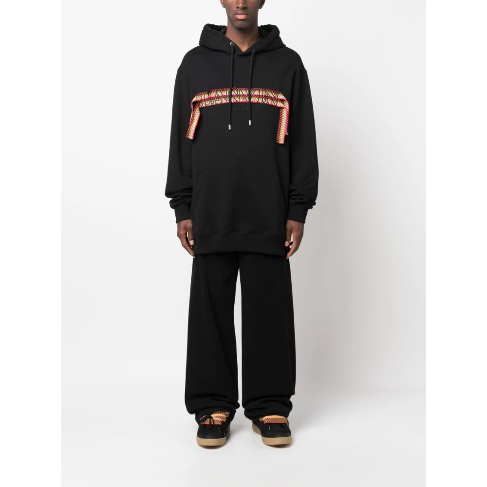 Lanvin Zwarte Hoodie voor een stijlvolle uitstraling Black Heren