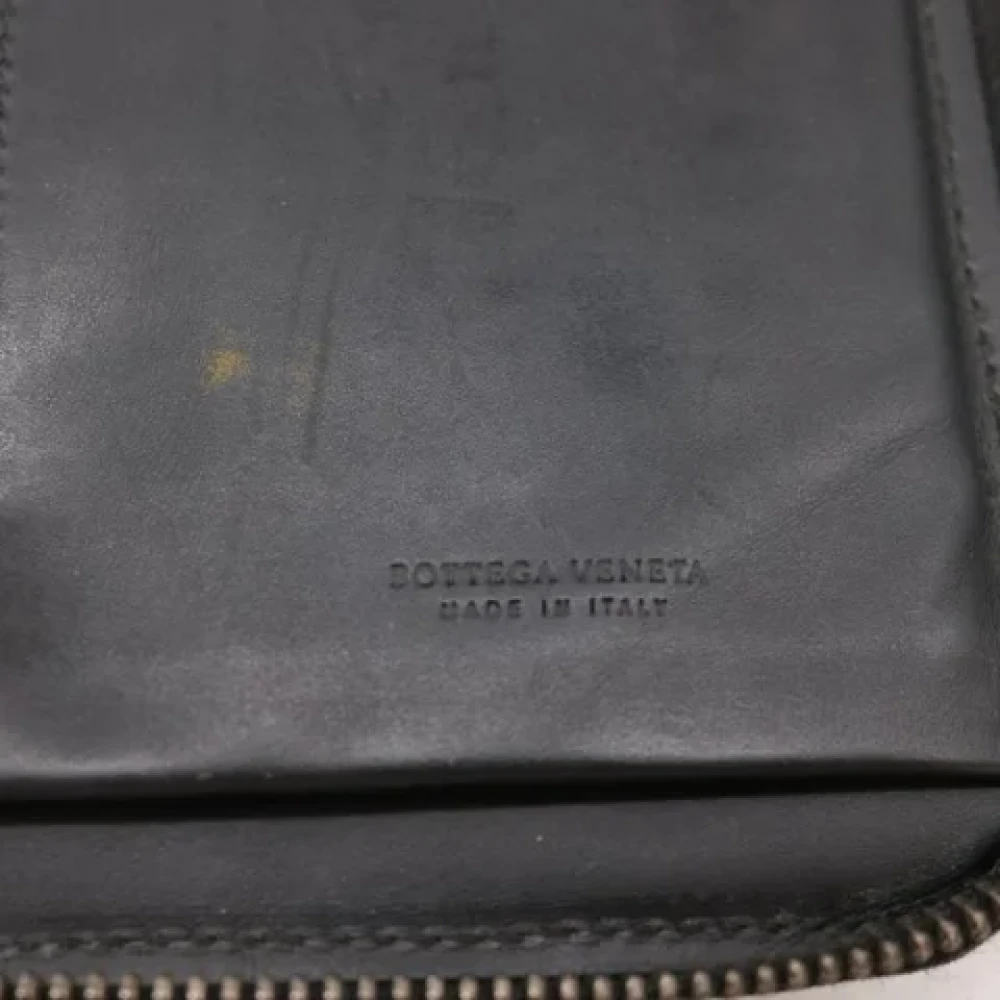 Bottega Veneta Vintage Pre-owned Leather wallets Black Dames