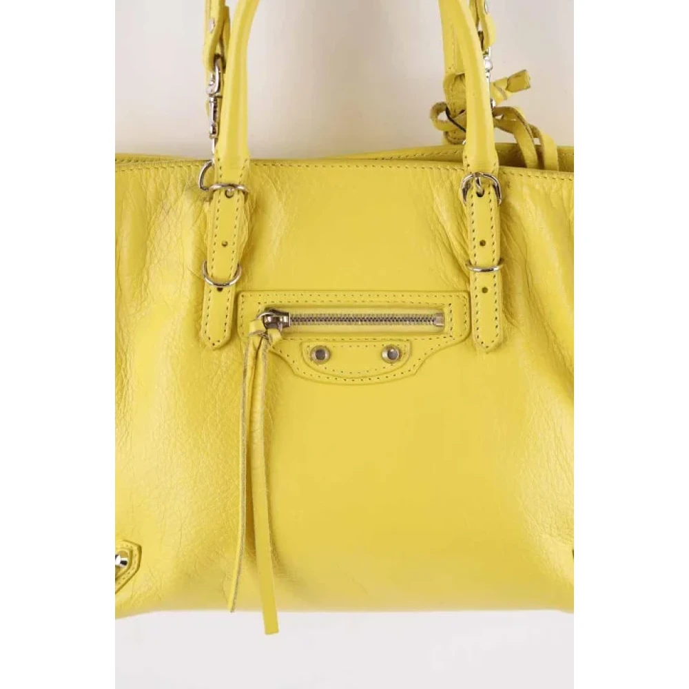 Balenciaga Vintage Pre-owned Leather balenciaga-bags Yellow Dames