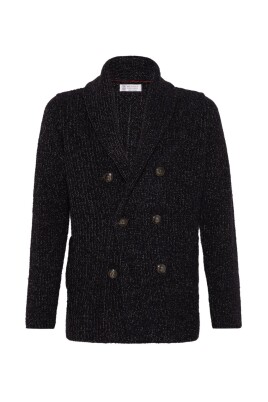 veste-noire-a-texture-cotelee-a-double-boutonnage