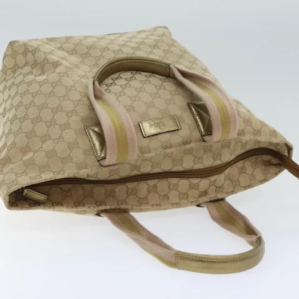 Gucci Vintage Pre-owned Canvas gucci-bags Yellow Dames