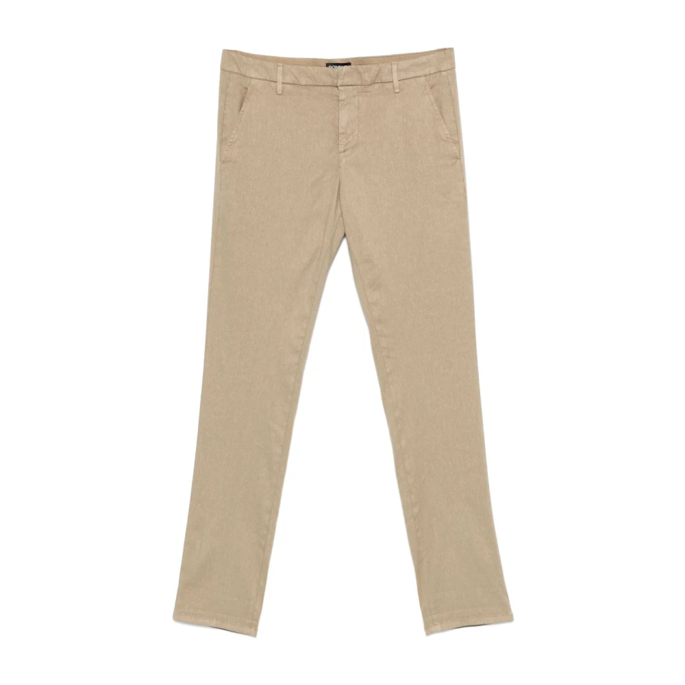 Dondup Homme Beige Pantalons, Taille: W30 Pantalon Avec Fermeture Boutonnée Sur Le Devant
