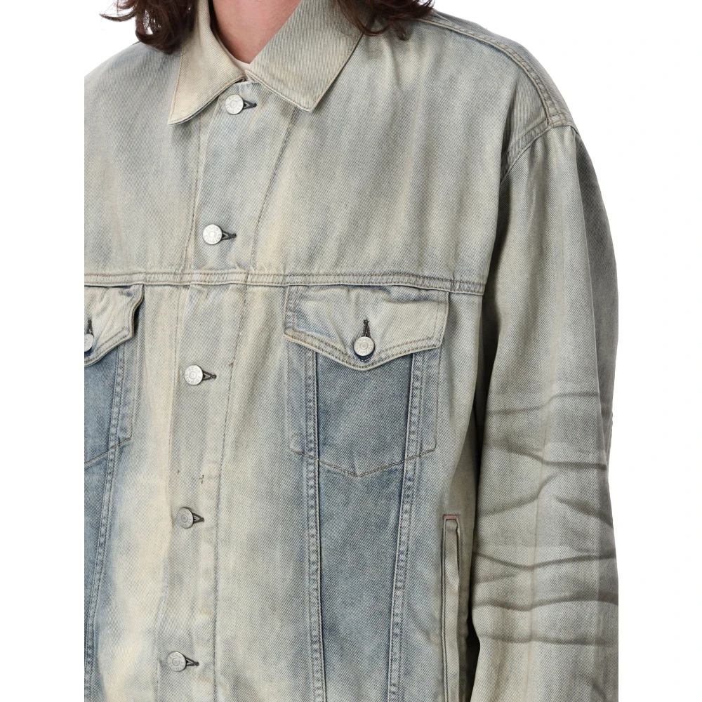 Acne Studios Blauwe denimjack met oversized pasvorm Blue Heren