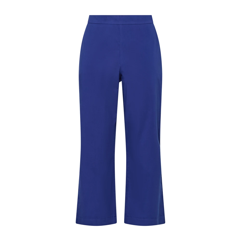 Maliparmi Geverfde Katoenen Broek Blue Dames