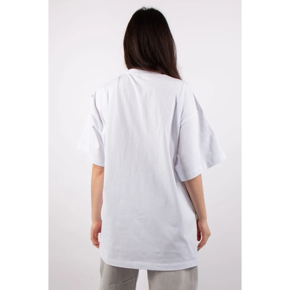 SPORTMAX Blocco Wit T-shirt White Dames