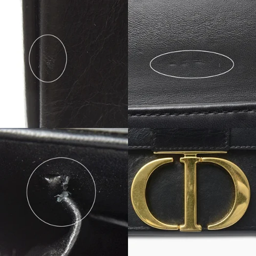 Dior Vintage Pre-owned Leather dior-bags Black Dames