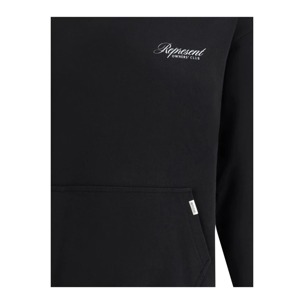 Represent Maxi Print Katoenen Hoodie Black Heren