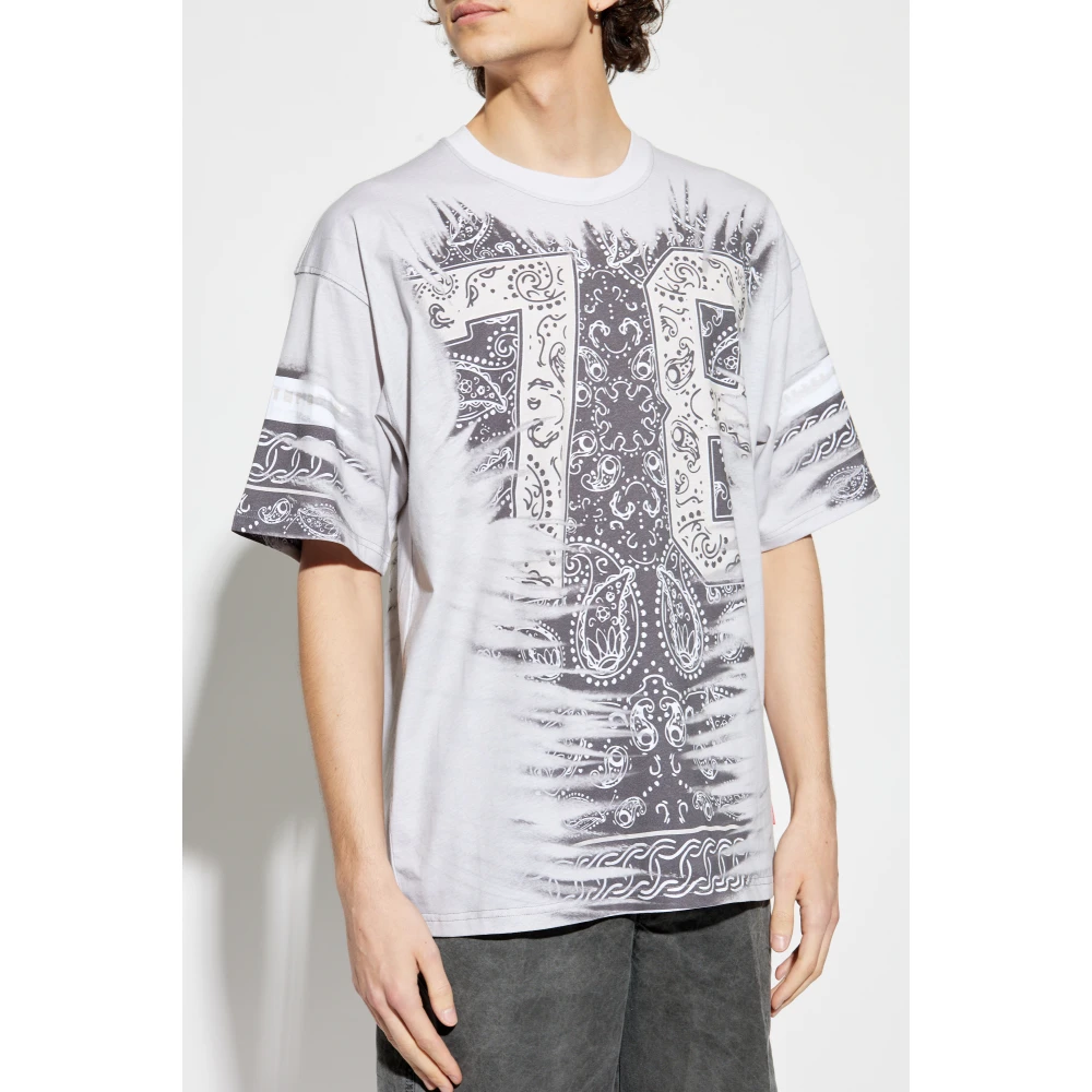 Diesel T-shirt T-Boxt-78 Gray Heren